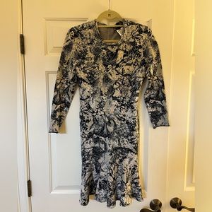 BCBG Printed Sweaterdress